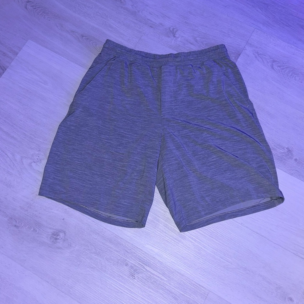 lululemon athletica Men's Heathered Gray Athletic Shorts